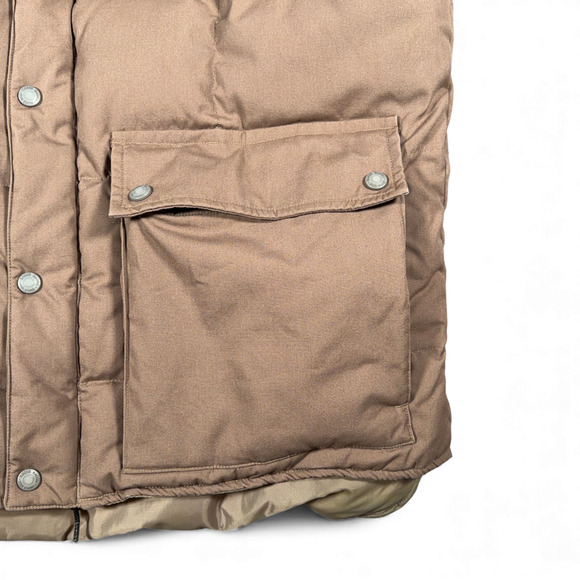 Vintage Eddie Bauer Vest Adult LARGE Brown Goose Down Puffer Quilt Heritage 90s - Picture 6 of 10